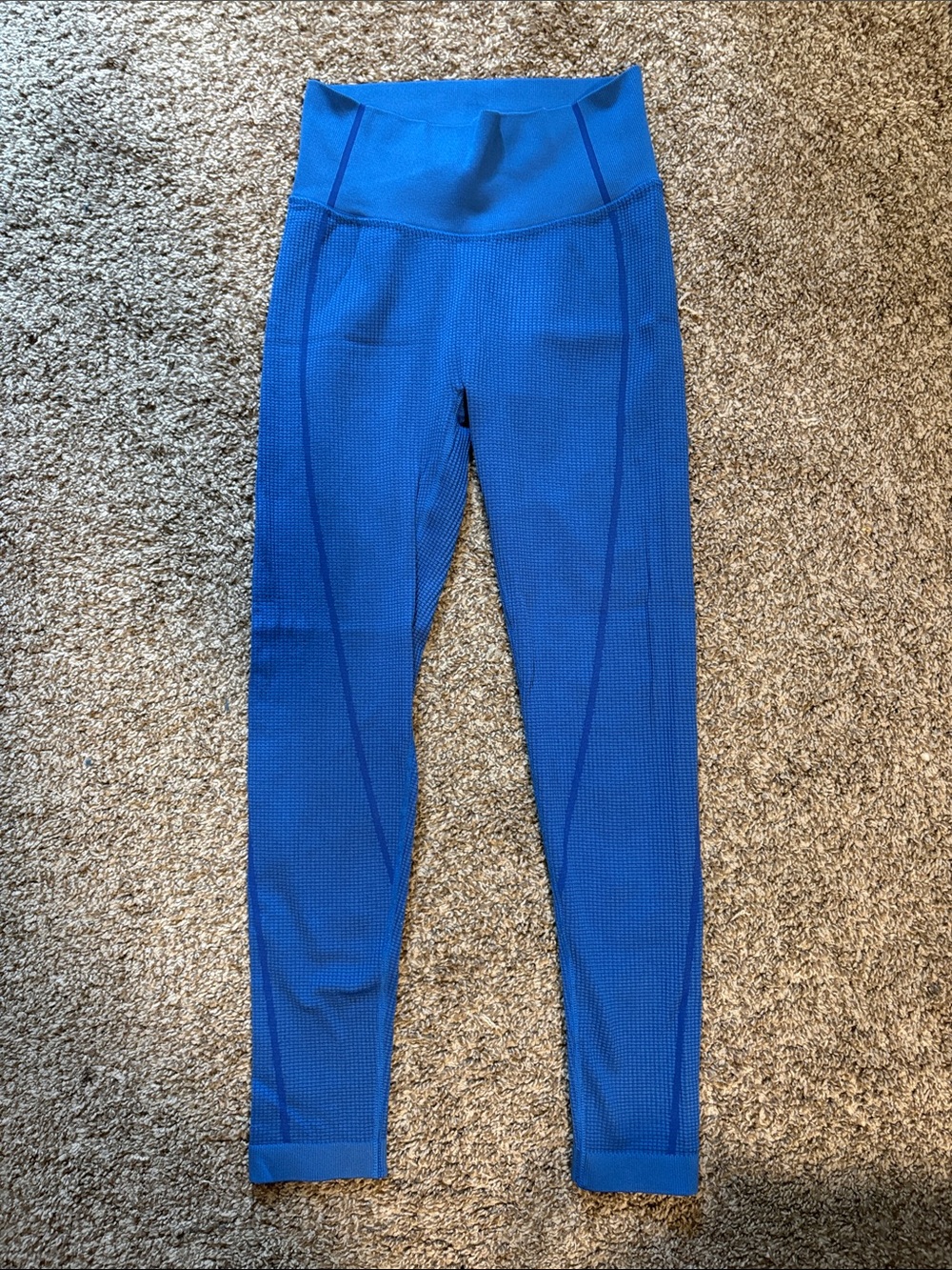 aerie Royal Blue High-Waist Textured Leggings